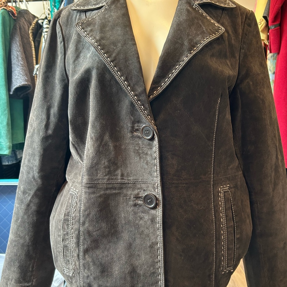 Elegant Dark Brown Women's Blazer